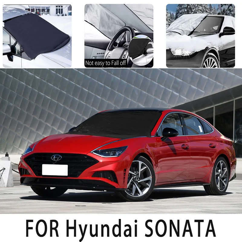 

Автомобильный Снежный передний чехол для Hyundai SONATA, снежный блок, теплоизоляция, солнцезащитный козырек, антифриз, защита от ветра и мороза, автомобильные аксессуары