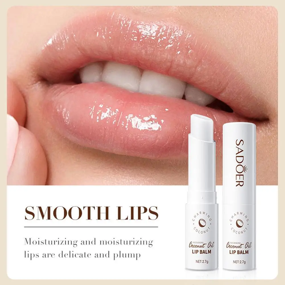 

Coconut Oil Nourishing Lip Balm 2.7g Long Lasting And Moisture For Men And Women Magic Beauty Makeup Wholesale