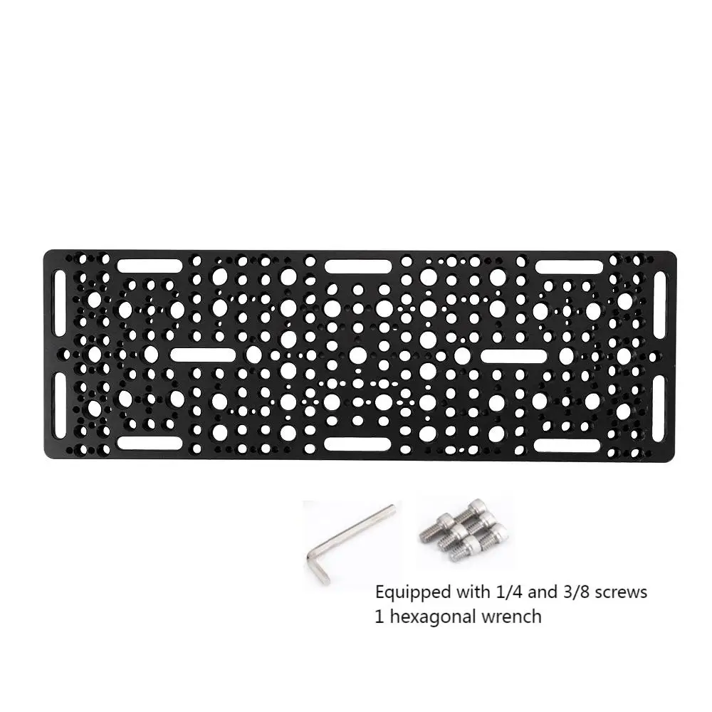 KUANJIE CB3010 Kamerakäfig für Käsebretter zur Montage auf Führungsschienenblock, 1/4" 3/8" poröse Verbindung, Schnellmontageplatte – Detail 4