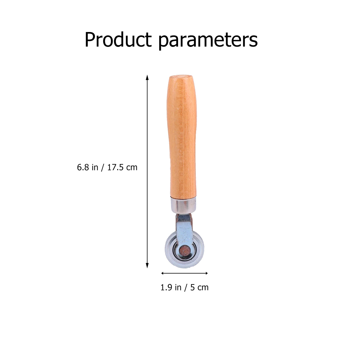 

3 pcs Durable Car Repair Tool Set Universal Tire Filling Compacting Roller With Wood Handle Labor-Saving High Temperature