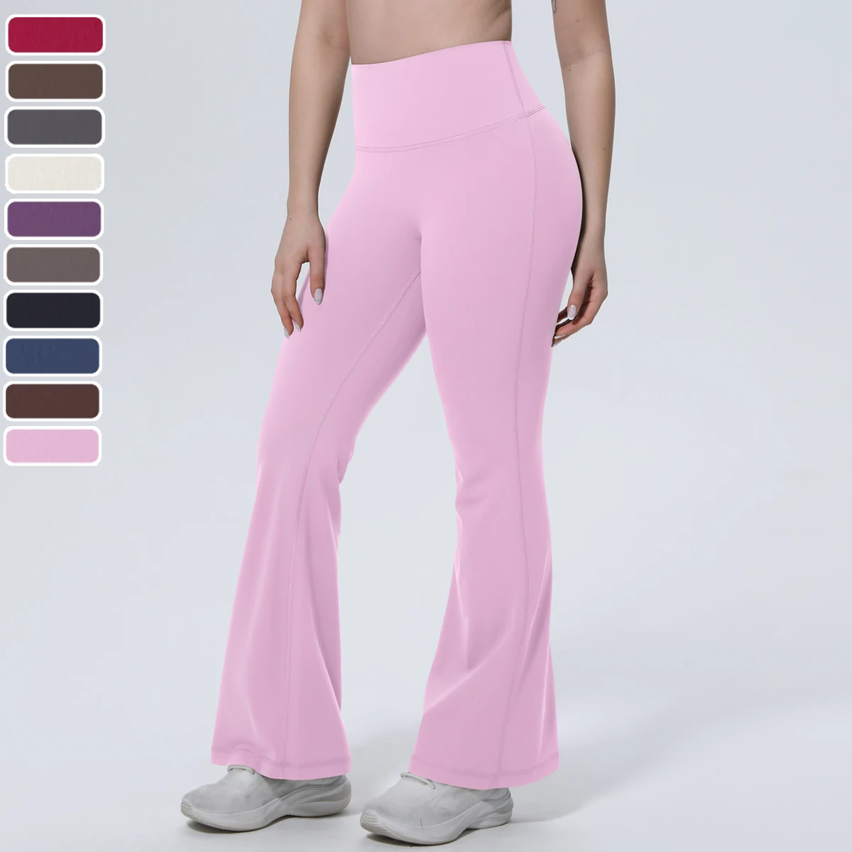 

Однотонные женские летние брюки с широкими штанинами, высокоэластичные, тонкие, быстросохнущие, для йоги, спорта, бега, велоспорта, тренировок в зале