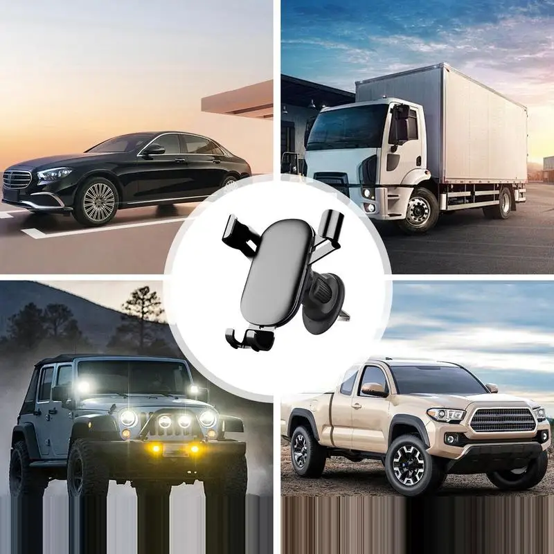 الأيدي الحرة تنفيس الهواء أصحاب الهاتف المضادة للانزلاق قبضة آمنة الهاتف الخليوي السيارات مهد حامل هاتف آمن القيادة السيارات