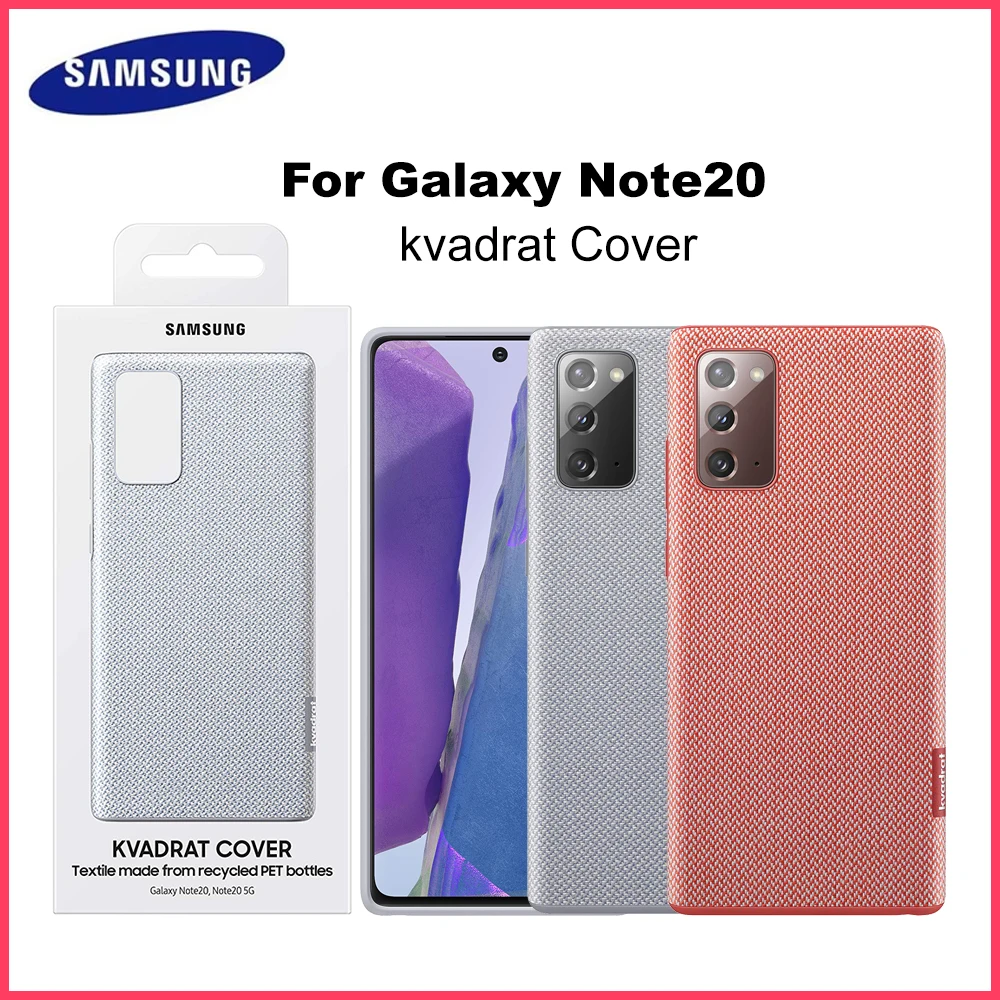 Original Samsung kvadrat Cover Smartphone Cover EF-XN980 pour Galaxy Note20 Mobile Phone Case