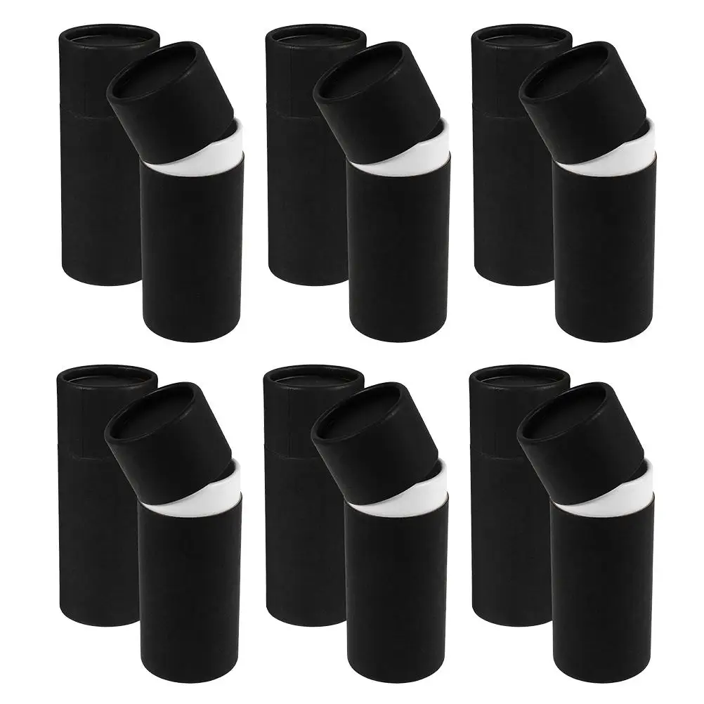 12 Pcs Essential Oil Bottle Packaging Box Paper Tube Cardboard Tubes with Caps Empty Cylinder