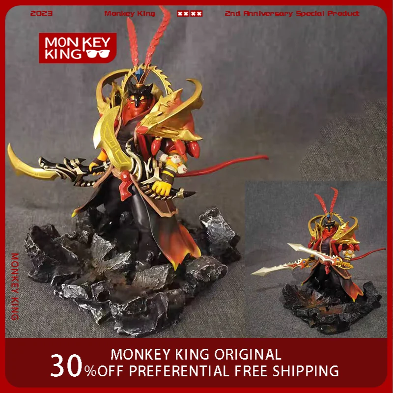 

22 см DOTA2 фигурка Ember Spirit ручная работа на заказ аниме Коллекционная модель украшения для рабочего стола из смолы праздничные детские игрушки