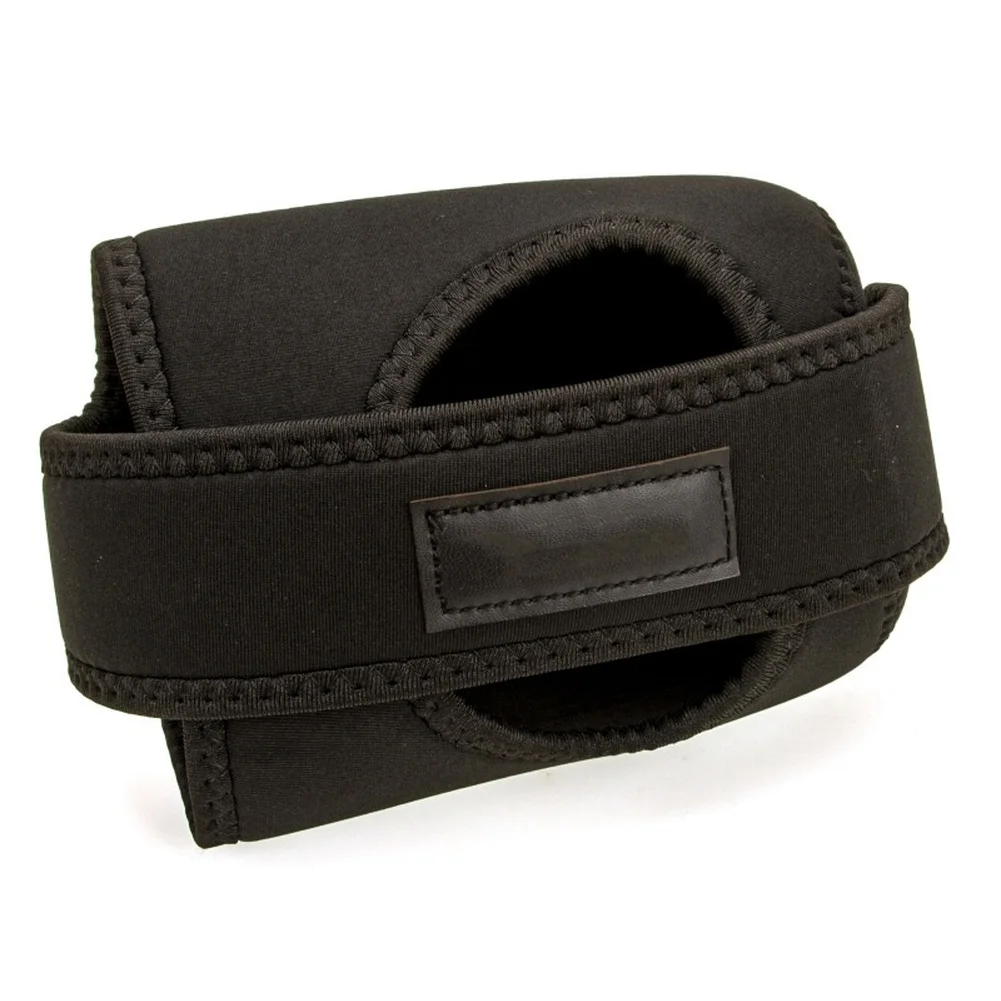 Black Elastic Neoprene Reel Bag for Baitcasting and Drum Reels 43.5x9.5x14cm and 50x13.5x14.5cm Two Size Options