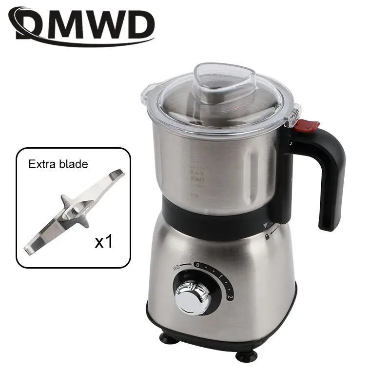 DMWD 600G Household Pulverizer Mini Stainless Steel Grinder Electric Coffee Bean Grinding Machine Grain Spice Crusher 110V 220V