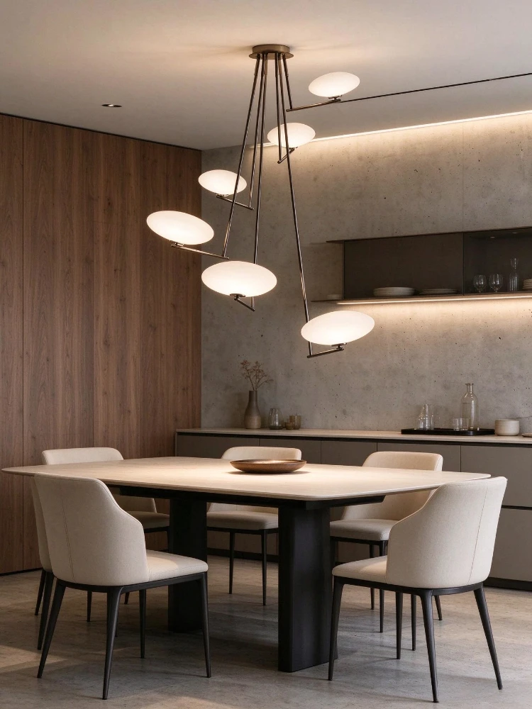 Modern creative designer's personalized all copper goose oval glass chandelier, hotel living room, villa model room chandelier