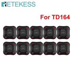 RETEKESS 10 Pcs Vibrator Coaster Pager Receivers For TD164 Restaurant Pager Wireless Calling System For Cafe Bar Fast Food Club