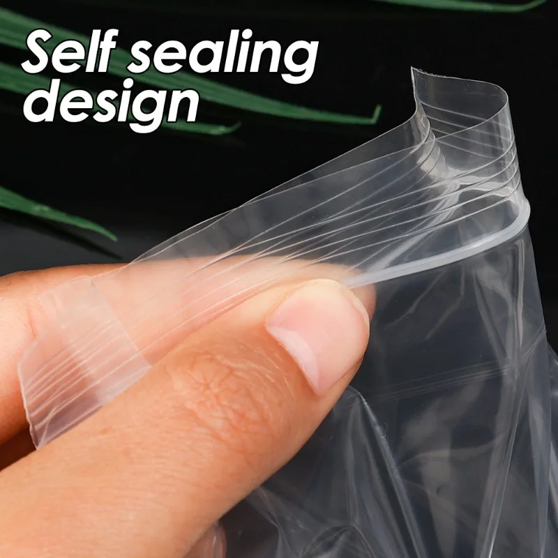 100Pcs/Bag Transparent Mobile Phone Dust Bag Zipper Self Lock Waterproof Phone Pouch Cover for iPhone 15/14/13 Pro MAX Samsung