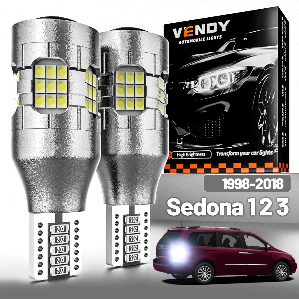 

2pcs LED Reverse Light For Kia Sedona 1 2 3 1998-2018 Backup Lamp 2001 2002 2005 2006 2007 2009 2013 2014 Canbus Accessories