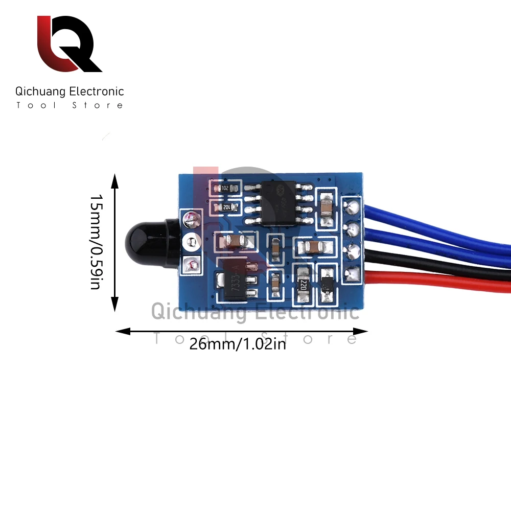 Controle remoto sem fio DC Motor Speed Controller, Forward Reverse, PWM Regulamento de velocidade, Escurecimento Módulo, DC 3-12V, 0.5A