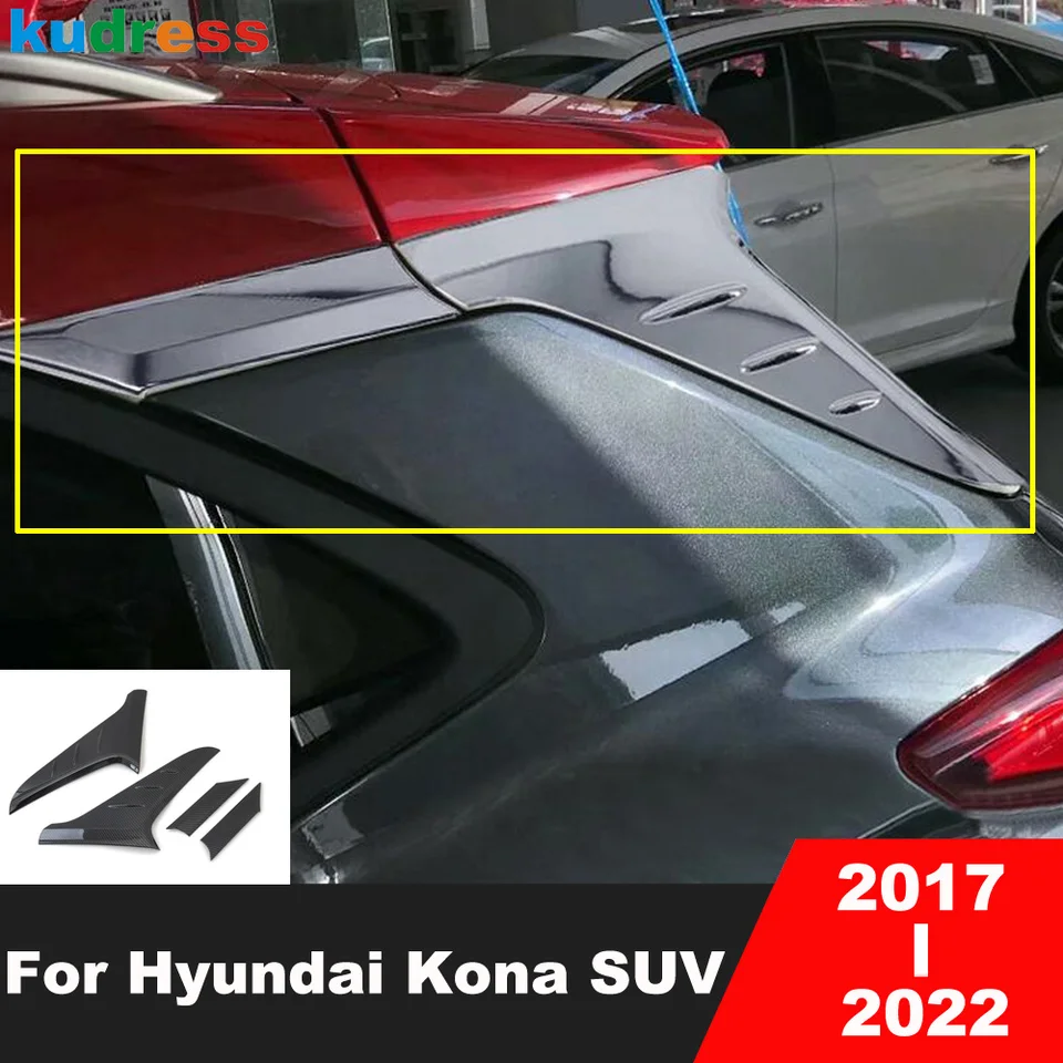 For Hyundai Kona Kauai 2017-2020 2021 2022 Carbon Fiber Rear