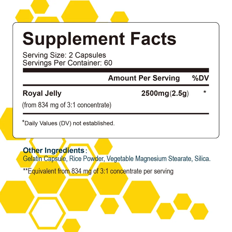 Royal Jelly - Maintain Energy, Support Skin Health, Antioxidant