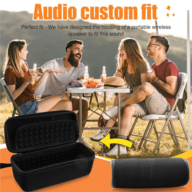 PHILE-For Flip 6, чехол, сумка, беспроводной Bluetooth-динамик, жесткий портативный защитный ящик из ЭВА для путешествий, противоударный