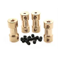 2/2.3/3/3.17/4/5/6mm Motor Shaft Coupling Coupler Connector Sleeve Adapter Brass Transmission Joint For RC Boat Car Airplane