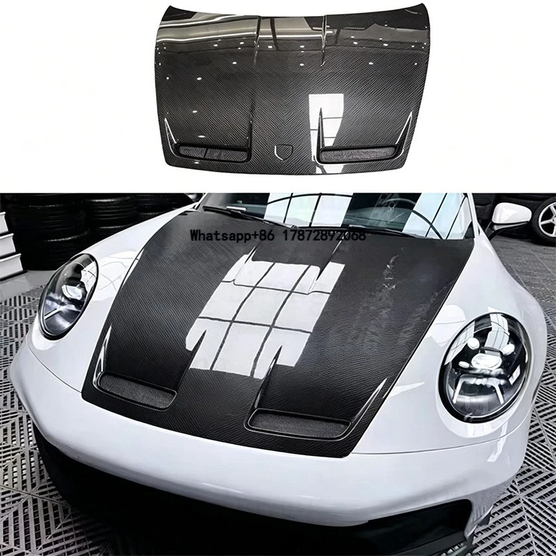 2020-2024 Car Modification Upgraded Body Kits 992 Carbon Fiber Hood Front Bumper and Engine Hood New Condition for 911