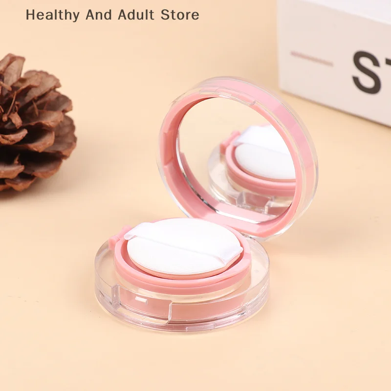 Roze Mini Luchtkussen Foundation DIY Box Lege Bladerdeegdoos Met Spiegel Voor BB Cream Cosmetische Container Make-up Case Huidverzorging
