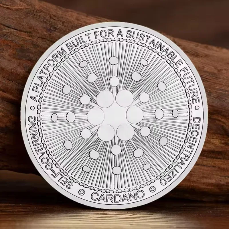 Cardano Physical Cryptocurrency Coins Gold Plated Commemorative Bit Coin Home Decorations