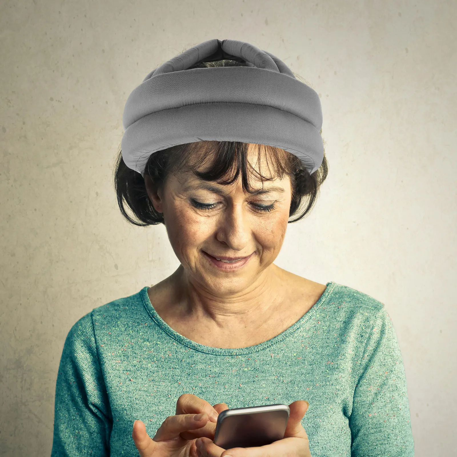 

Elderly Protection Hat Breathable Cotton Soft Headguard Anti-Fall for Home Care Leisure Walking Use Elderly Safety Hat