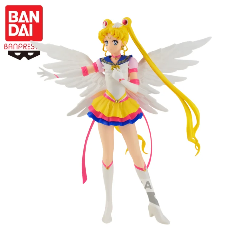 In Stock Bandai Original Banpresto Pretty Guardian Sailor Moon Tsukino Usagi Action Figure Model Doll Brand New Boxed - view 4