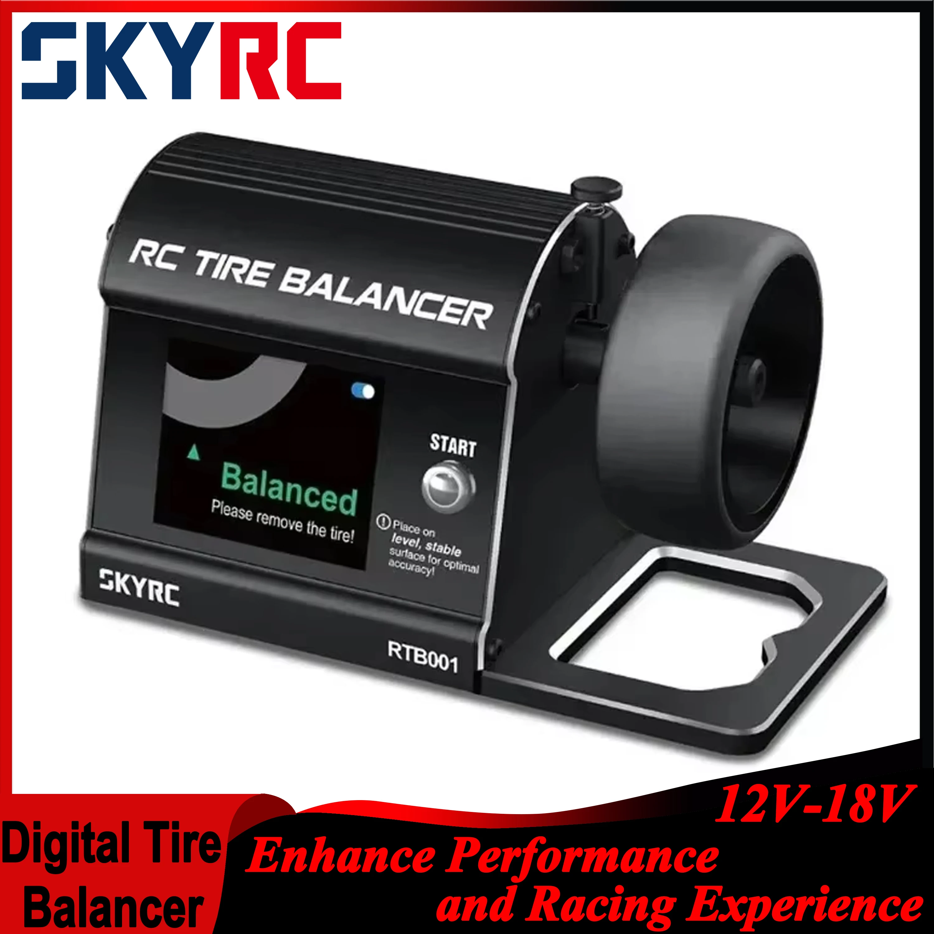 SKYRC Bluetooth Digital Tire Balancer DC12~18V for 1/8 1/10 RC Touring Car Pros Enhance Performance and Racing Experience