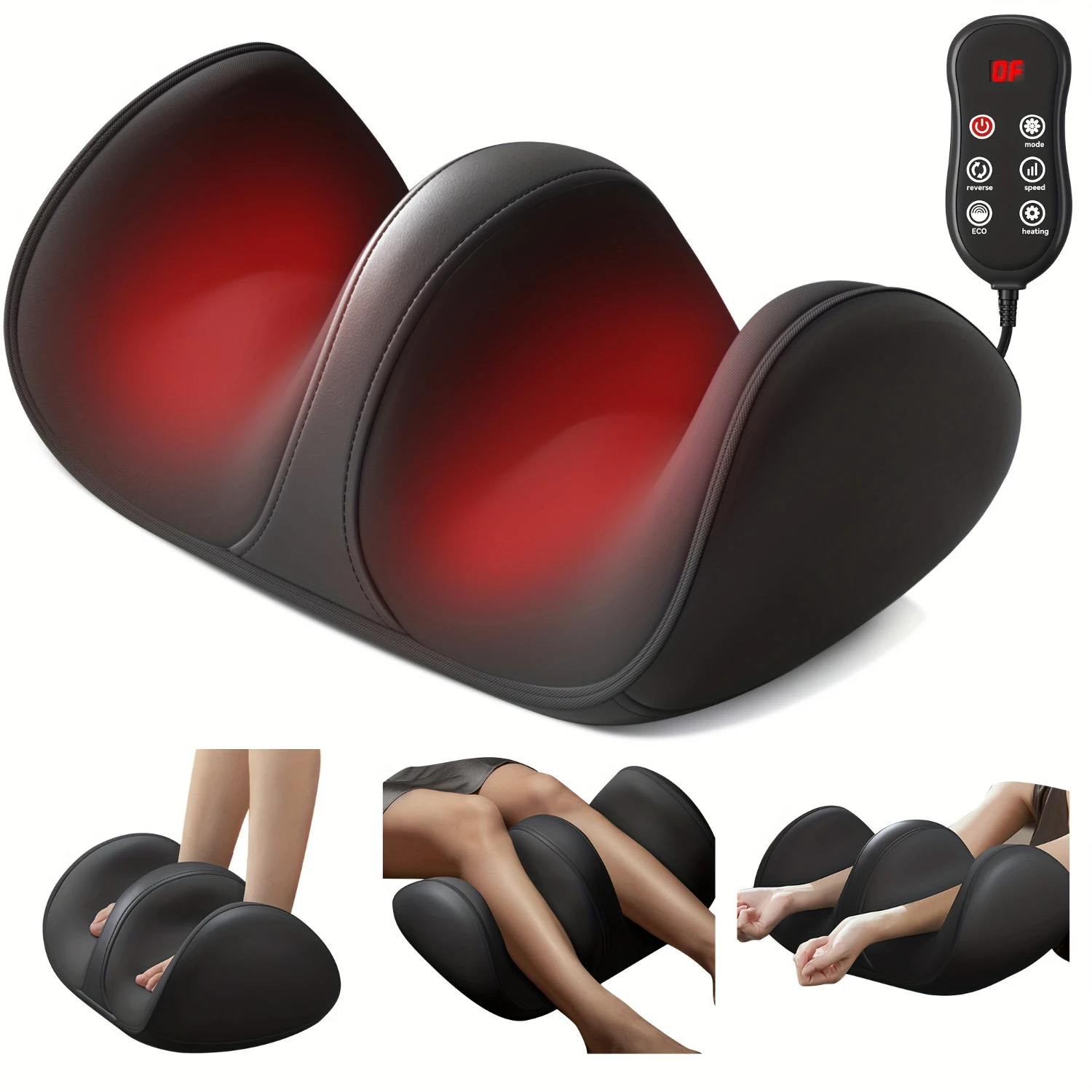 

3D Shiatsu Foot And Calf Massager With Heat, Deep-Kneading, Cordless, Ideal Gift For Parents And Friends