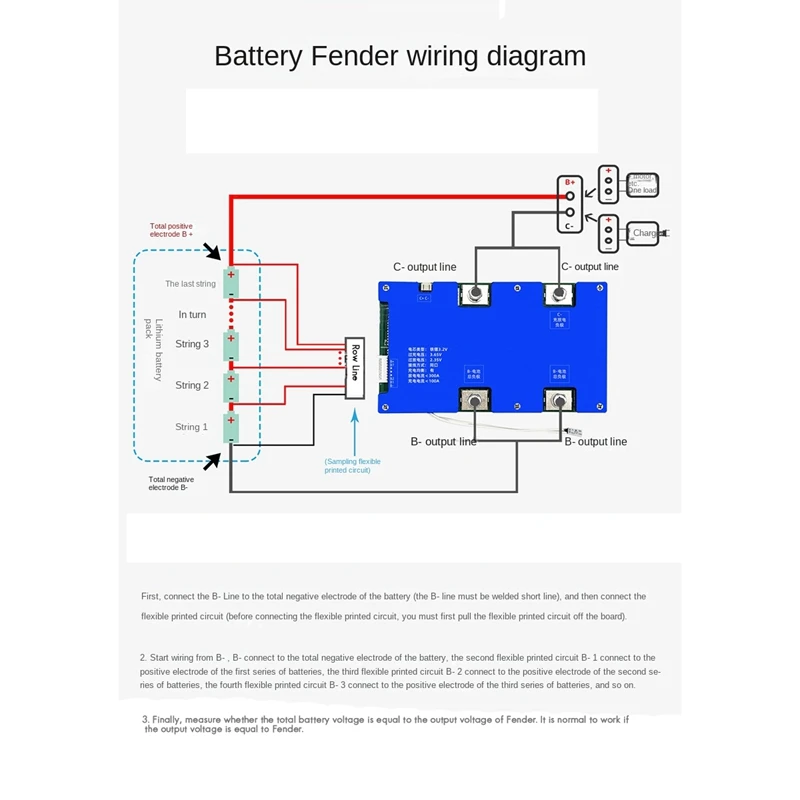 8S 24V 300A Lifepo4 Battery Protection Board Same Port With Equalization Temperature Control (Withstand Voltage 40V)