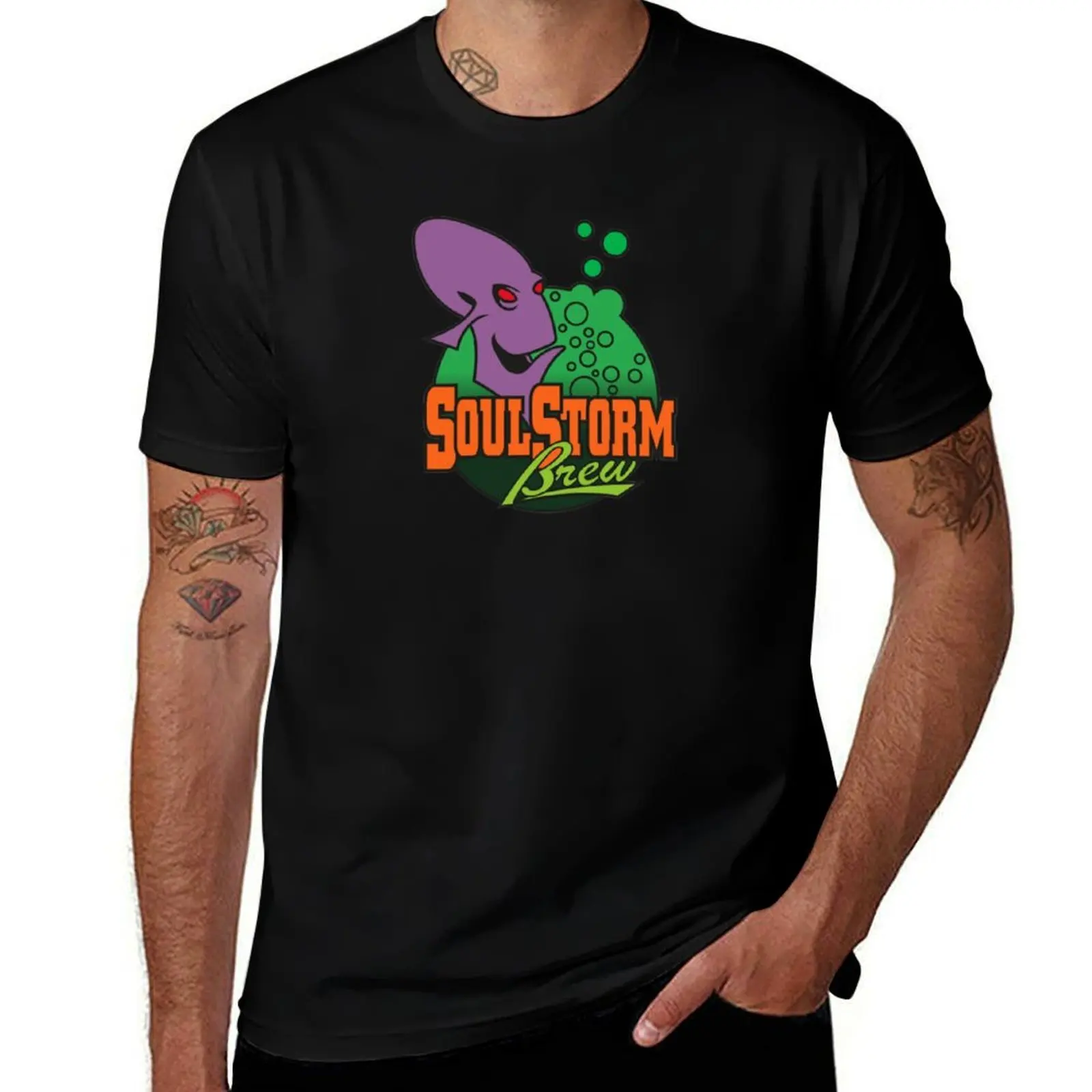 

cotton SoulStorm Brew brand t men 100% man man shirt luxury shirt shirt t T-Shirt Oddworld - cotton graphic t