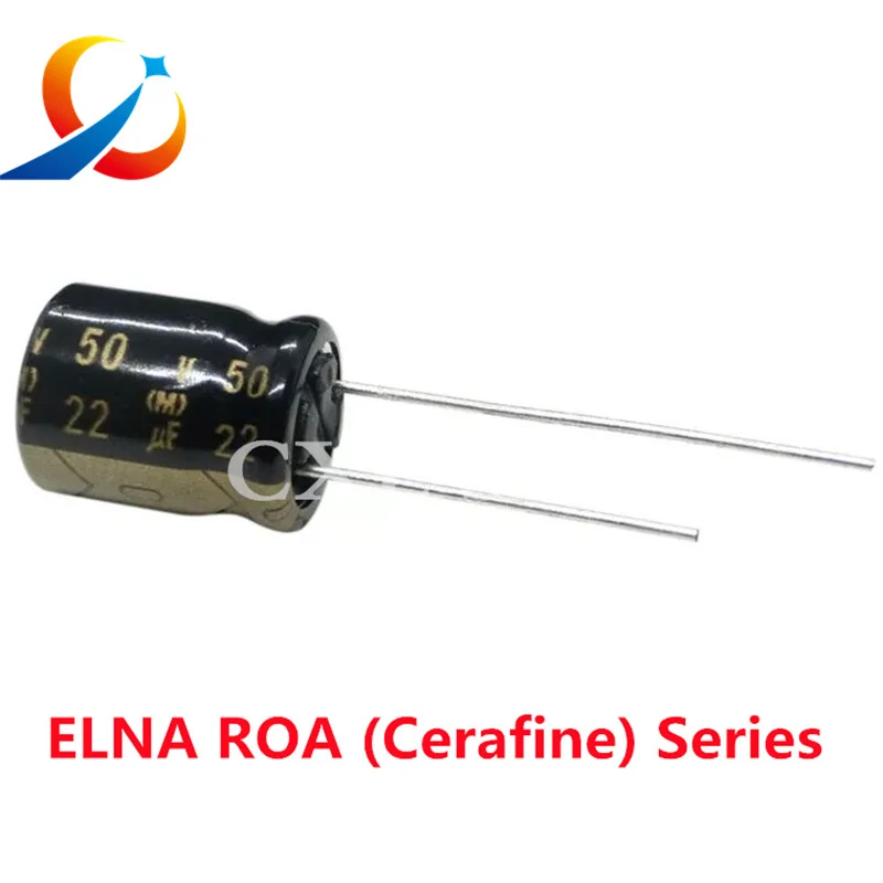 10pcs ELNA ROA ( Cerafine ) Series HiFi Audio Capacitor 16V 25V 50V 10uF 22uF 47uF 100uF 220uF 22uF25V 22UF50V 100UF25V Original