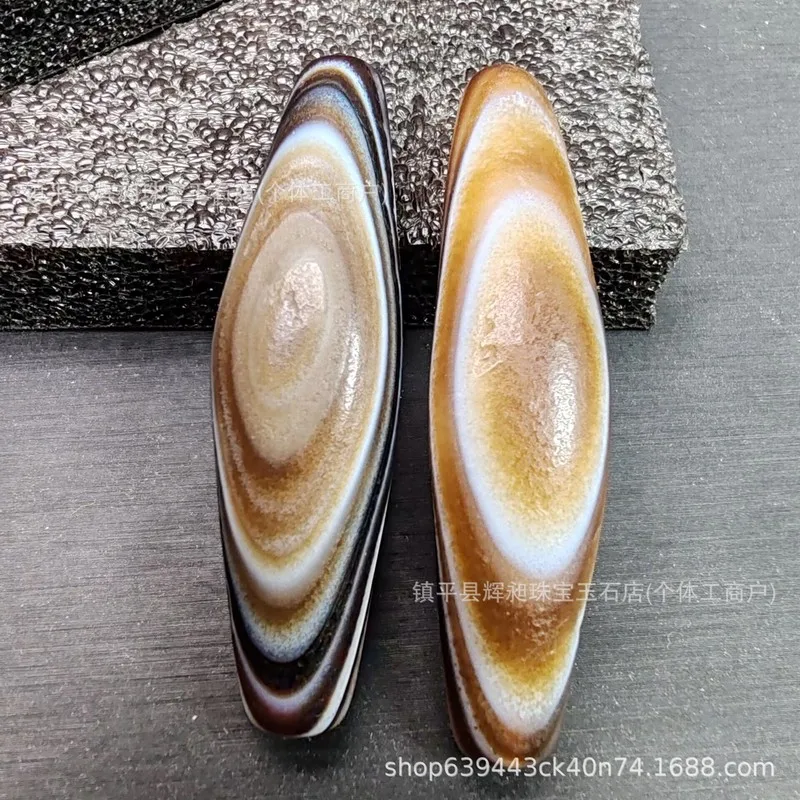 Stone Agate, Ox Horn, And Dzi -Style Cultural Accessory, High Oil Content Tibetan Collarbone Bead Necklace