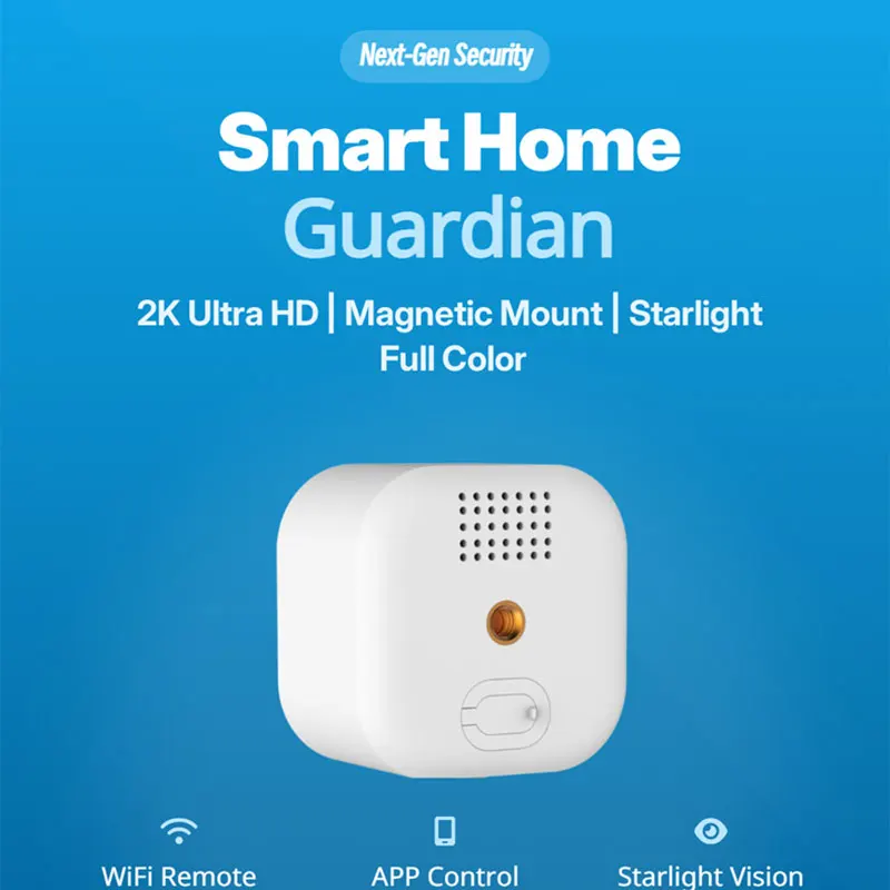 Ultra-clear 2K Surveillance Camera Remote Control Via Mobile Phone Rainproof Indoor Starlight Full-color Wireless Wifi Camera