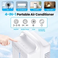 Petit ventilateur électrique avec eau et glace, ventilateur de climatisation de bureau, USB, Portable pour la maison et la chambre à coucher 3