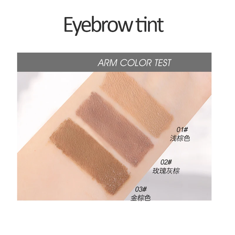 Tintura de sobrancelha INTOPOPOP pode ser aplicada com apenas uma escova, tornando-o fácil de segurar para maquiagem sem manchas ou modelar