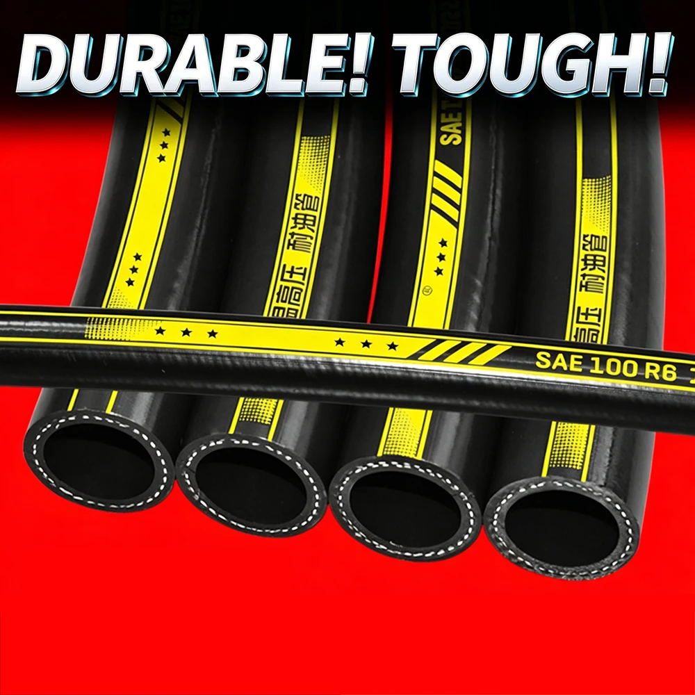 NBR Oil Resistant Rubber Hose Automotive Motorcycle Oil fuel pipe Diesel Intercooler Pipe ID 6.5mm 8mm 10mm 16mm 19mm 22mm 25mm view 3