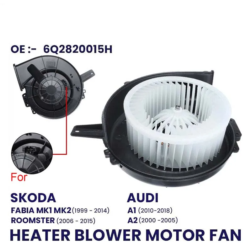 

HEATER BLOWER MOTOR FAN FOR SEAT CORDOBA IBIZA MK3 MK4 SKODA ROOMSTER 6Q2820015