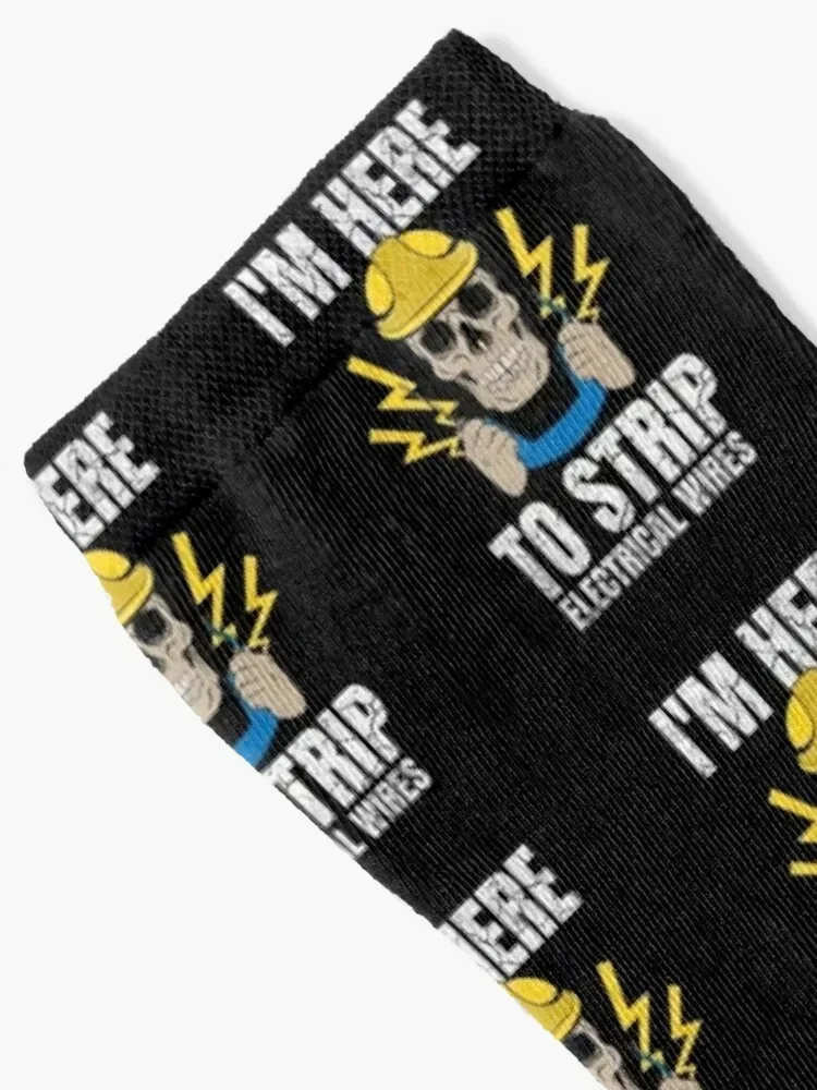 Funny Electrician Gift for Electrical Engineer Socks New year's professional running gym cute Socks Girl Men's