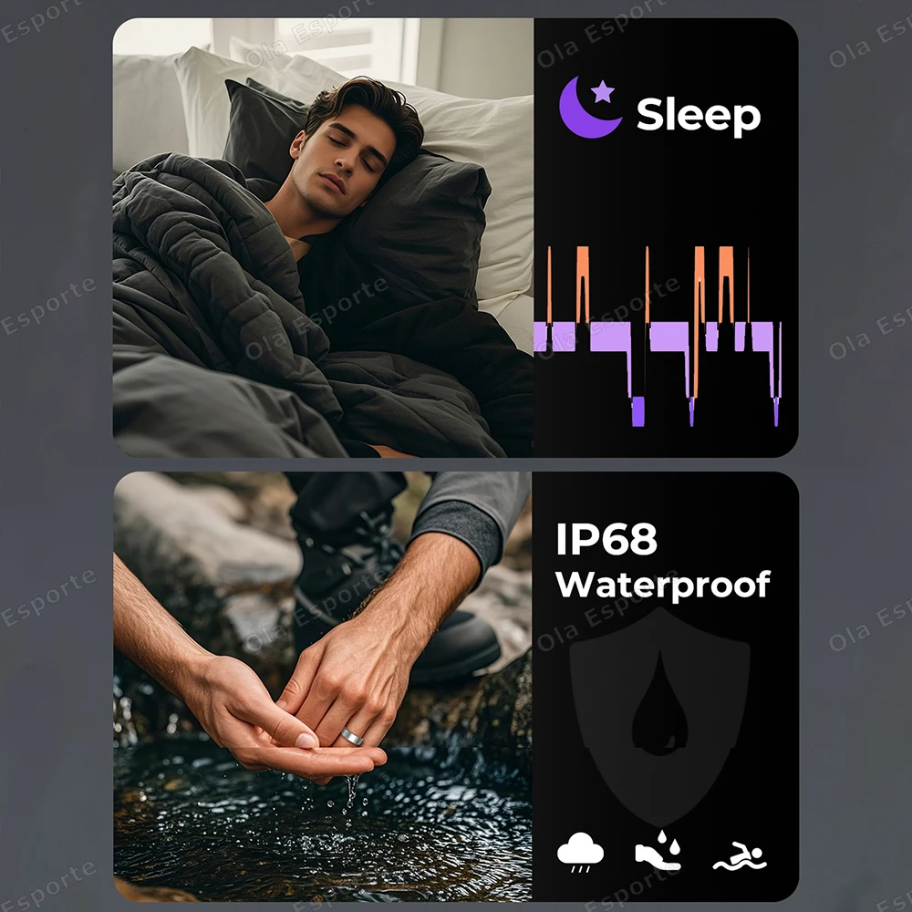 Smart Ring Health Tracker Fitness Monitor Sleep Tracking Heart Rate Activity Sensor Wearable Ring for Men Women HT30 2026