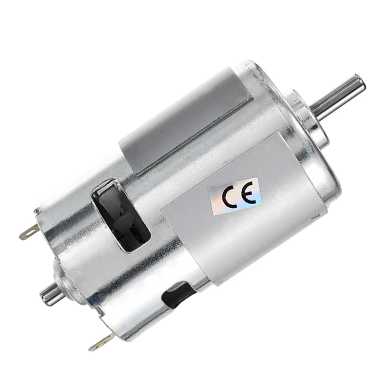 775 DC Motor Max 21000 RPM DC 12V-24V Ball Bearing Large Torque High Power Low Noise Gear Motor Electronic Component Motor