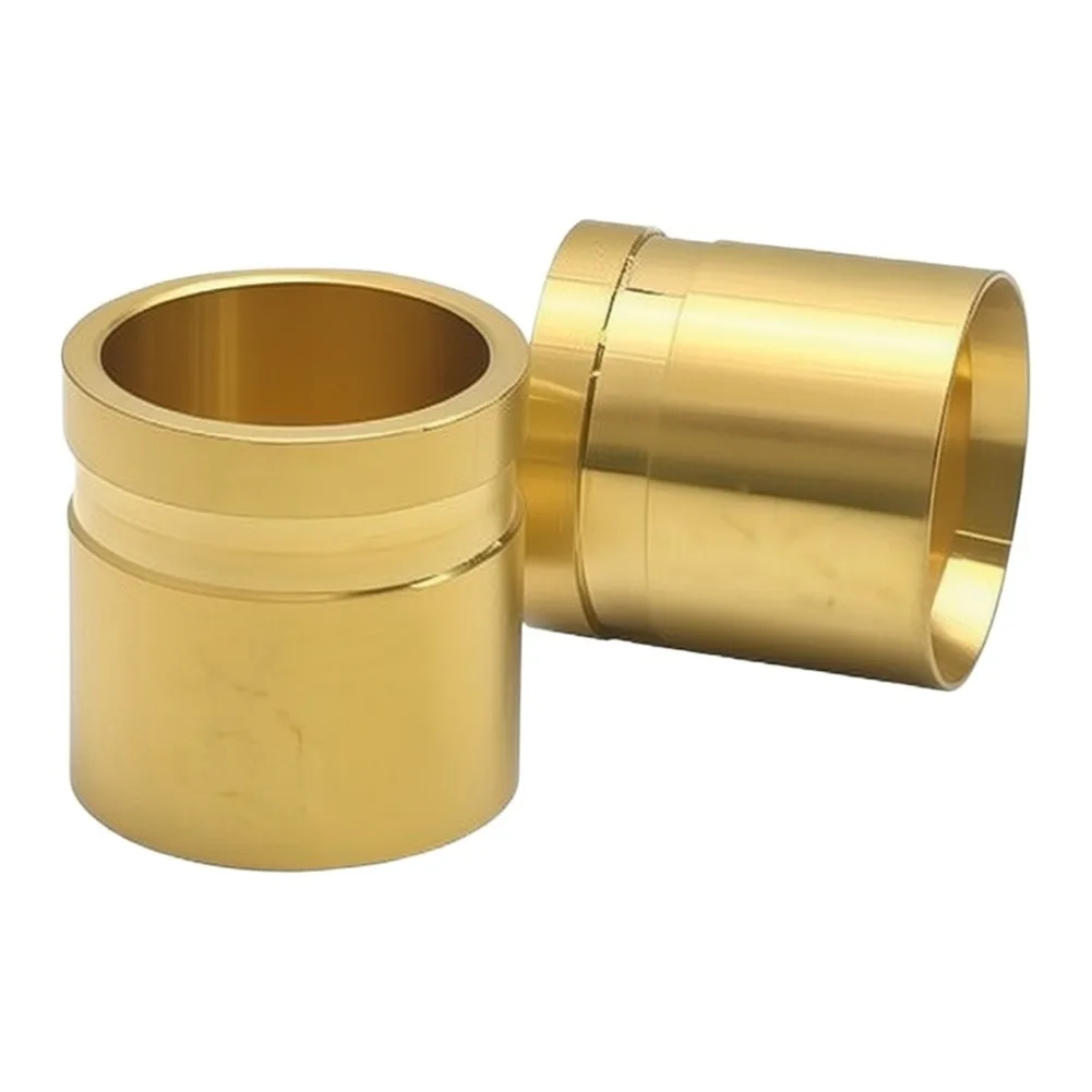 5Pcs Copper Axial Sliding Sleeves Brass Fittings Straight Connectors Sliding Joints Set 20×2.8mm For Underfloor Heating Pipes