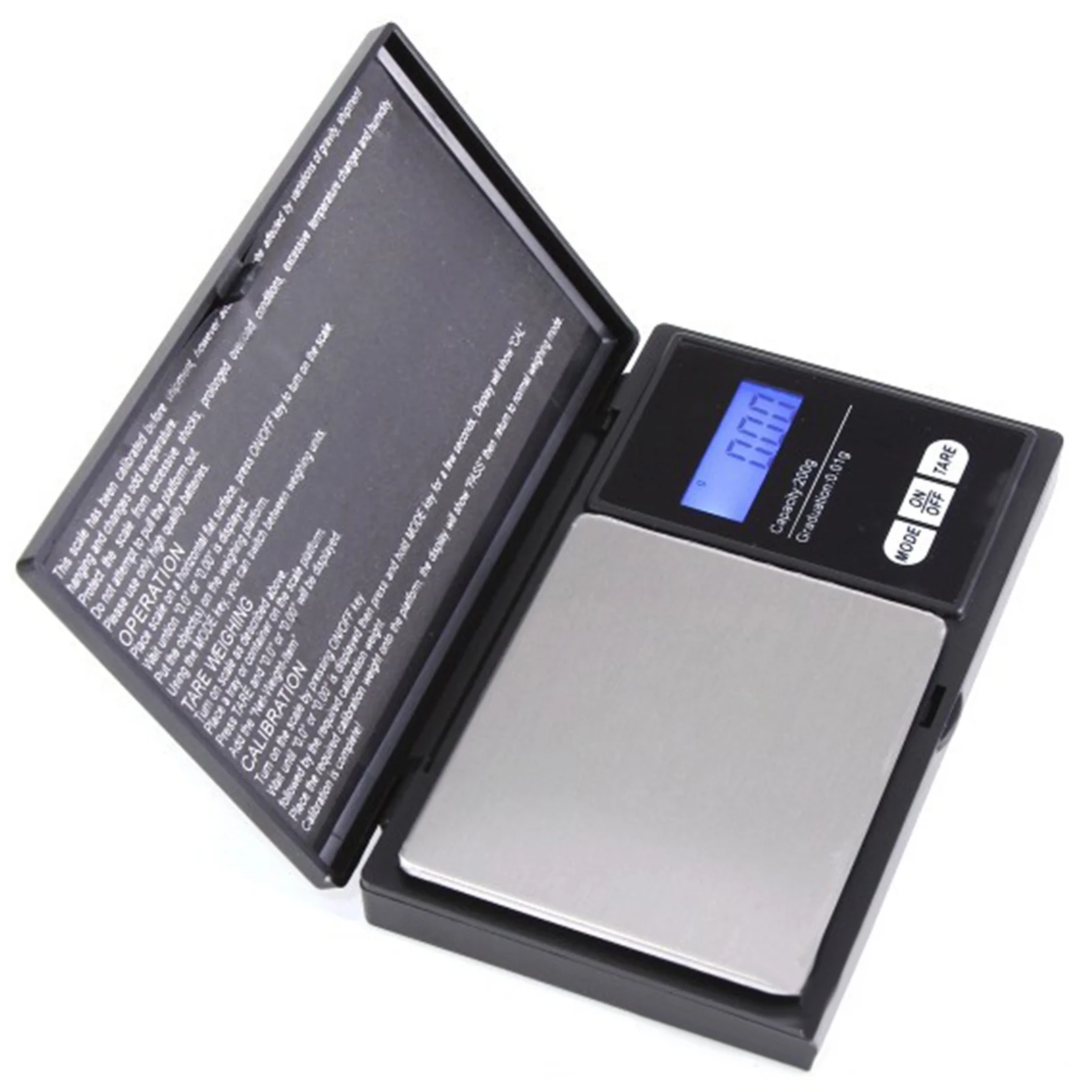 

High Accuracy Balance Jewelry Weight Electronic Scales Food Steelyard with LCD Screen Display 200g/0.01g