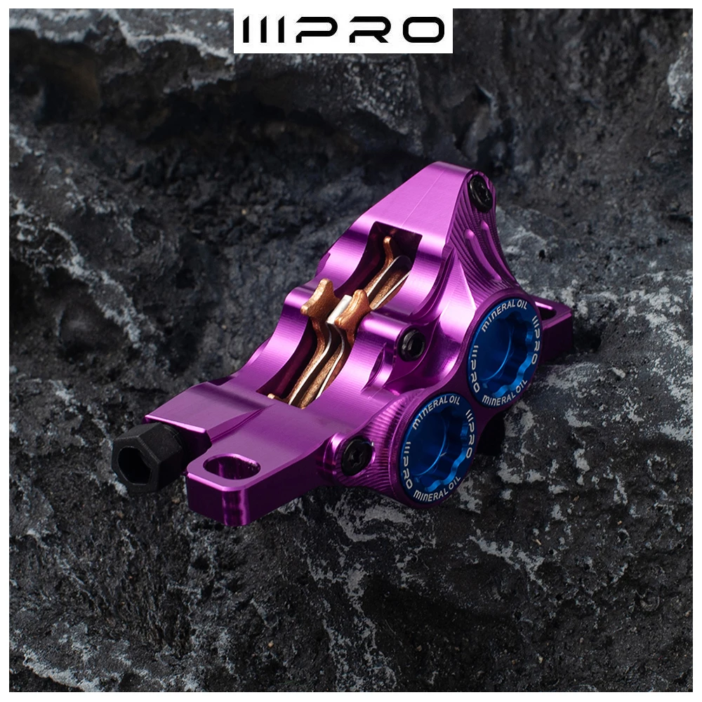 IIIPRO Direktmontage Hydraulischer Scheibenbremssattel - 4 Kolben, für MTB-Fahrräder mit gerader Lenkerstange. – Detail 5