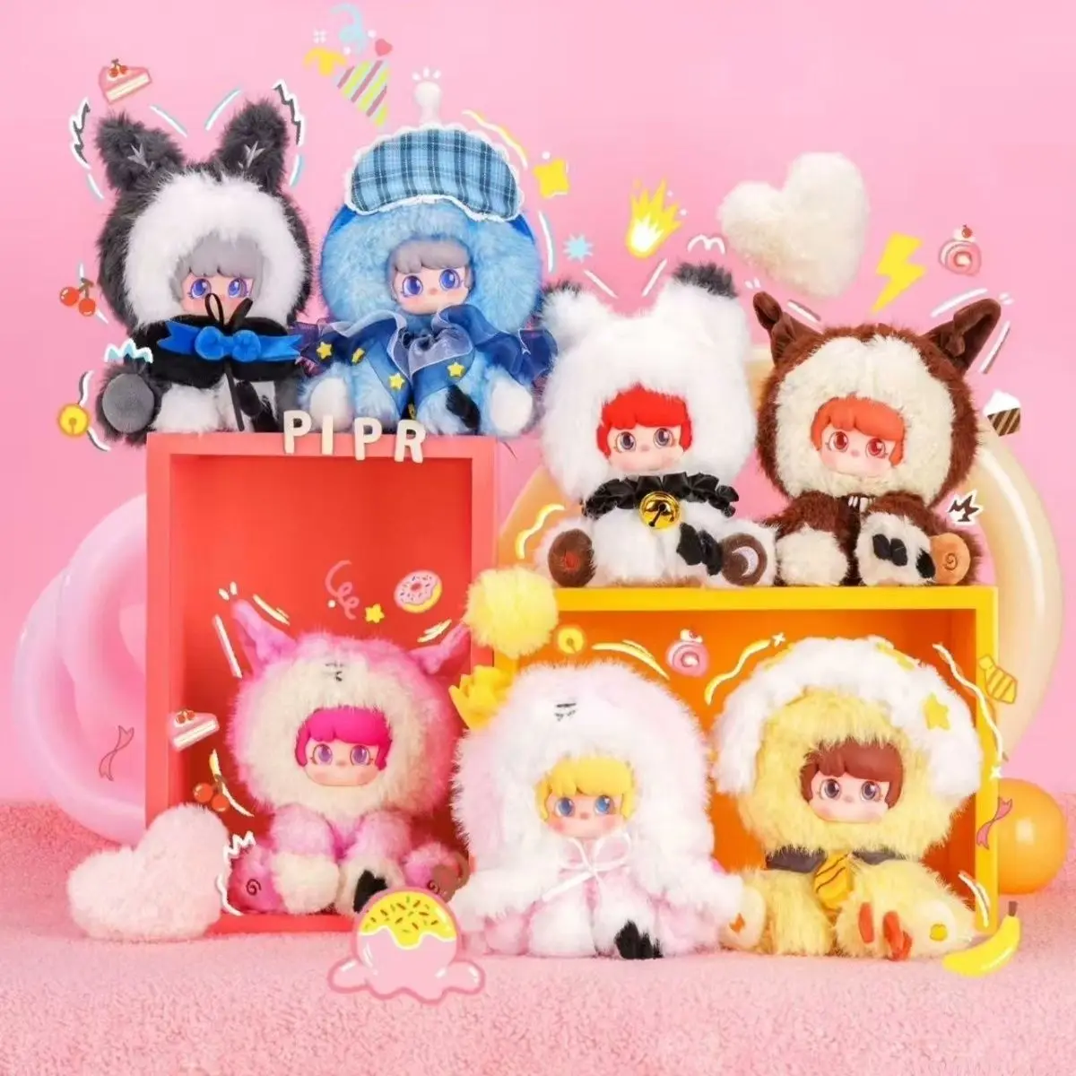 

PIPR Lunastar Whisper Series Blind Box Cute Pendant Doll Bag Charm Keychain Decor Surprise Toy Gift For Kids Collectors