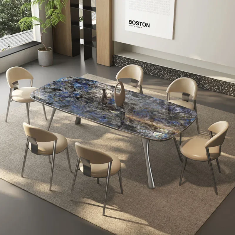 

Роскошные дизайнерские кресла Стул середины века Деревянные стулья Кресло Кожаная обеденная винтажная мебель Кухонный пластик Современный акрил