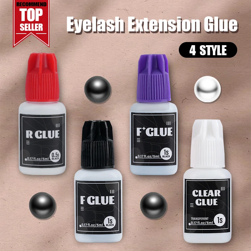 Individual False Eyelash Extension Glue Adhesive Korea SKY 0.5s Glue Fast Drying Long Lasting Black Transparent Lash Supplies