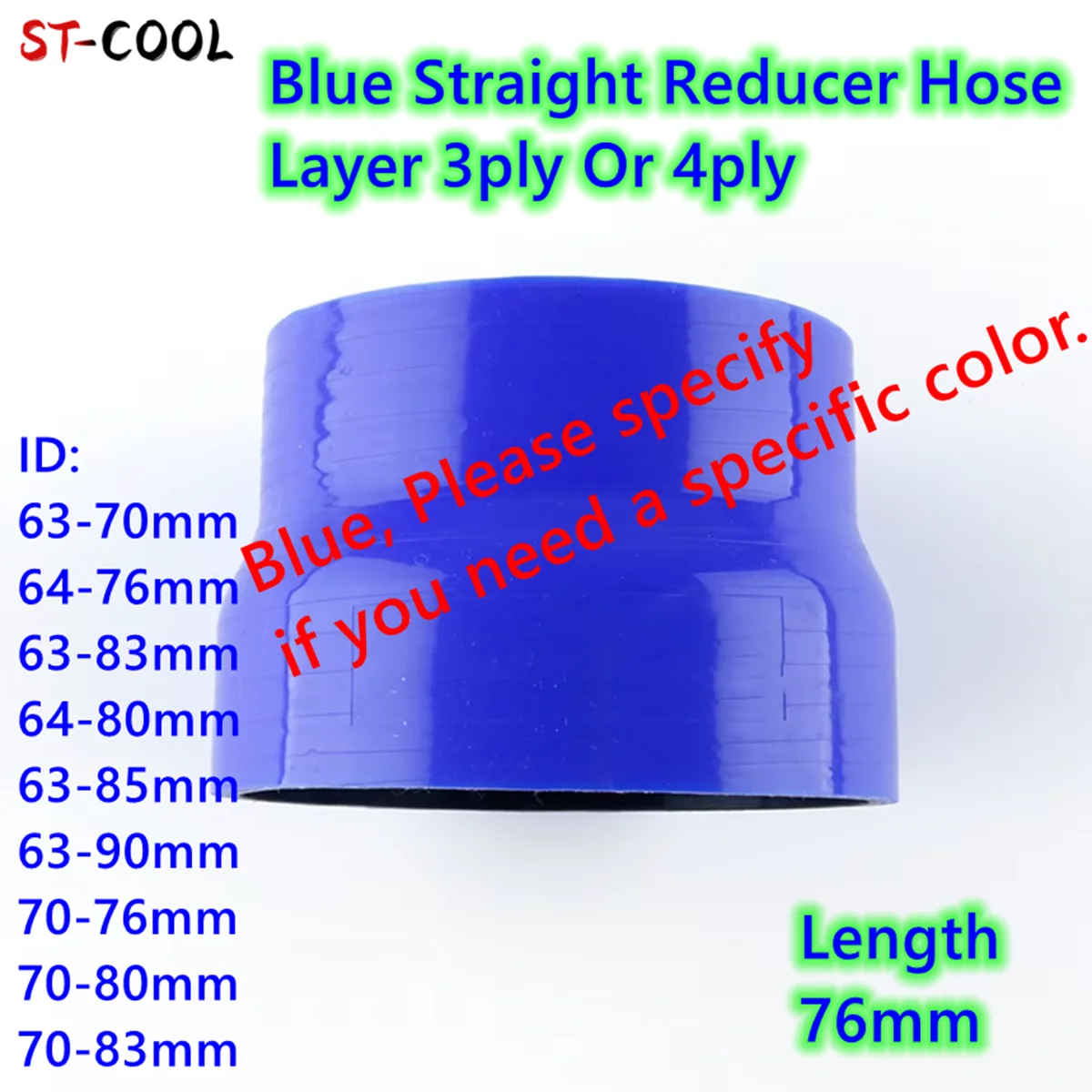 

Синий прямой редукционный шланг, универсальный силиконовый интеркулер охлаждающей жидкости, трубчатый шланг 63 мм 64 мм 70 мм 76 мм 80 мм 83 мм 85 мм 90 мм