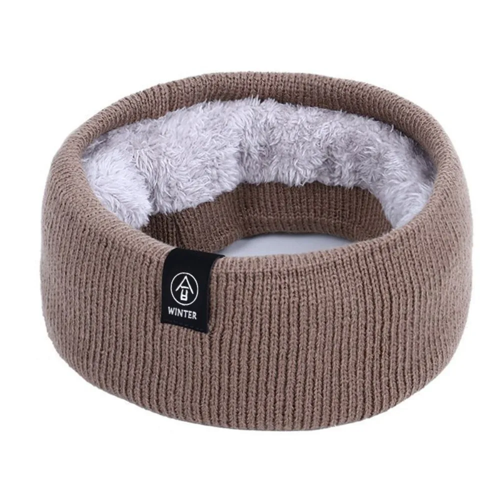 

Fashion Thick Knitted Scarf Soft Knitted Keep Warm Overhead Scarf Cold-proof Collar Neck Cover Winter
