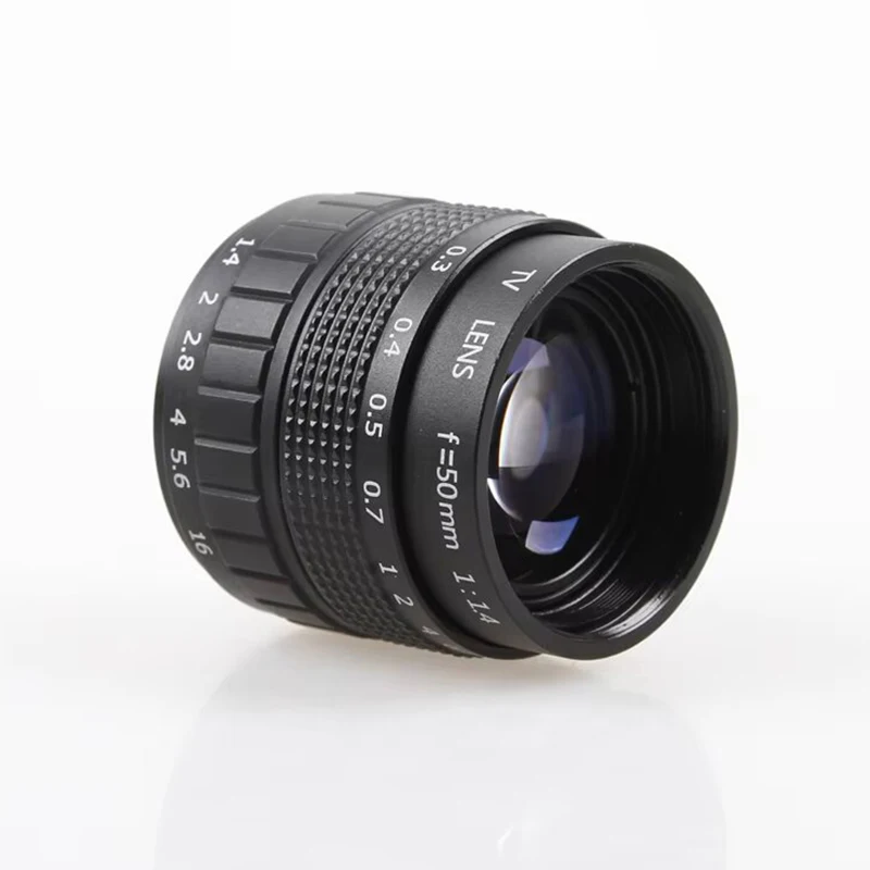 Fujian 50mm F1.4 CCTV Movie Lens + C Mount to Micro 4/3 C-M4/3 per Olympus Panasonic EPL5 EPM3 EPL7 OM-D