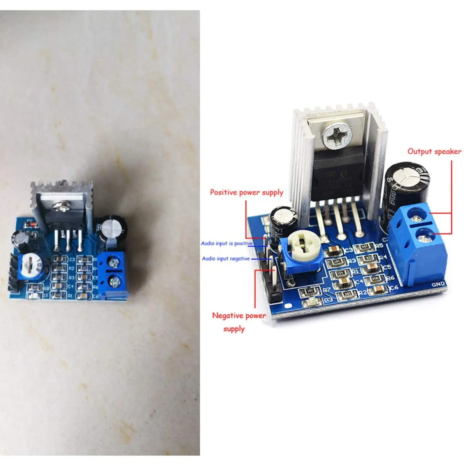 TDA2030A Audio Power Amplifier Module - 6 - 12V Mono, 18W AMP Board for Enhanced Sound Quality