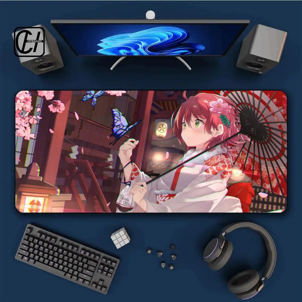Sakura Miko Mouse Pad Cool HD Mousepad Pad Extended Gaming Keyboard LargeMouse Pad 90x40cm XXL Gamer